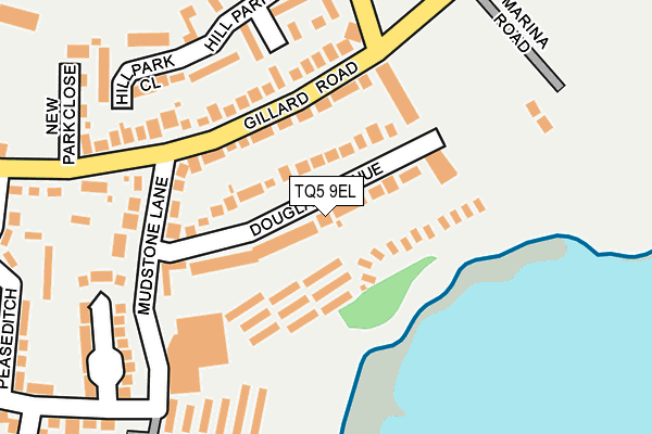 TQ5 9EL map - OS OpenMap – Local (Ordnance Survey)