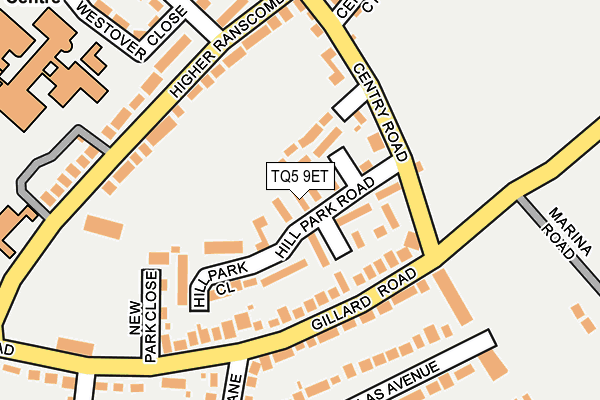 TQ5 9ET map - OS OpenMap – Local (Ordnance Survey)