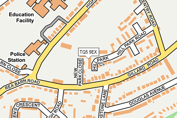 TQ5 9EX map - OS OpenMap – Local (Ordnance Survey)