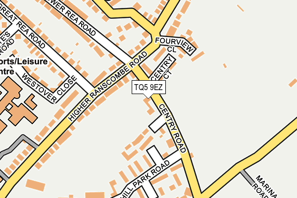 TQ5 9EZ map - OS OpenMap – Local (Ordnance Survey)