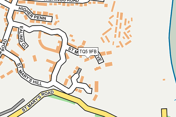 TQ5 9FB map - OS OpenMap – Local (Ordnance Survey)