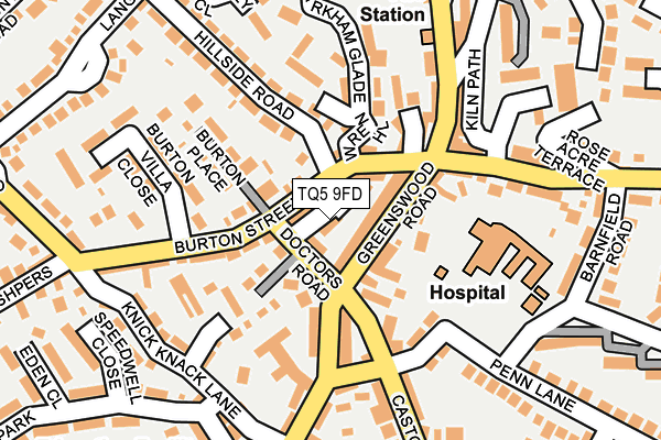 TQ5 9FD map - OS OpenMap – Local (Ordnance Survey)