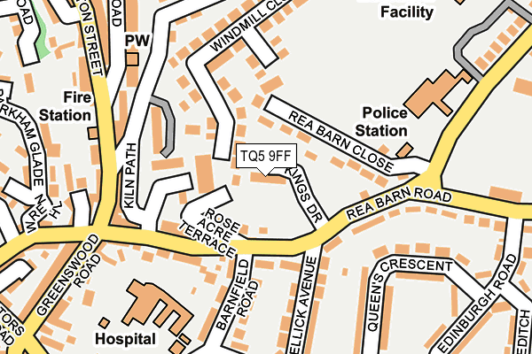 TQ5 9FF map - OS OpenMap – Local (Ordnance Survey)