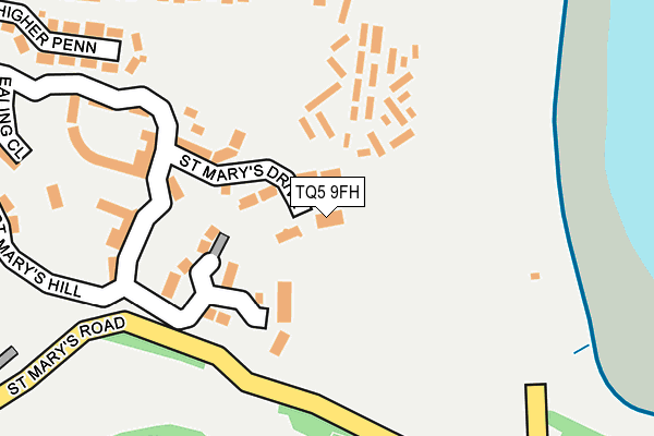 TQ5 9FH map - OS OpenMap – Local (Ordnance Survey)