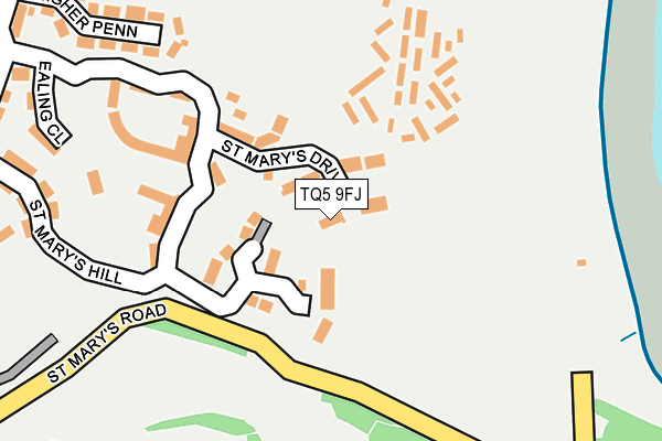 TQ5 9FJ map - OS OpenMap – Local (Ordnance Survey)