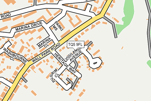 TQ5 9FL map - OS OpenMap – Local (Ordnance Survey)