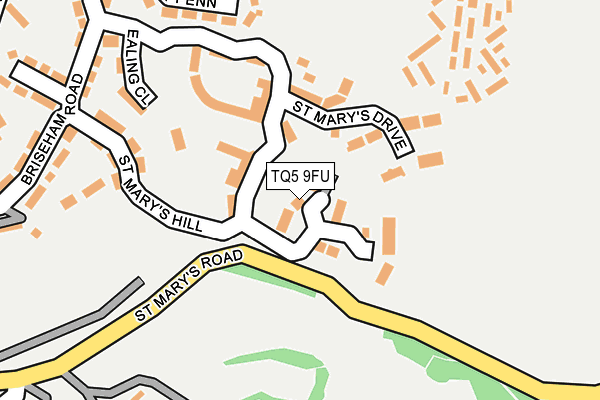TQ5 9FU map - OS OpenMap – Local (Ordnance Survey)