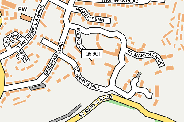 TQ5 9GT map - OS OpenMap – Local (Ordnance Survey)