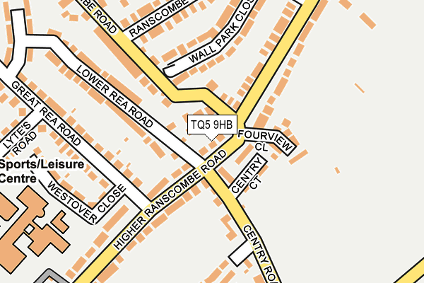 TQ5 9HB map - OS OpenMap – Local (Ordnance Survey)