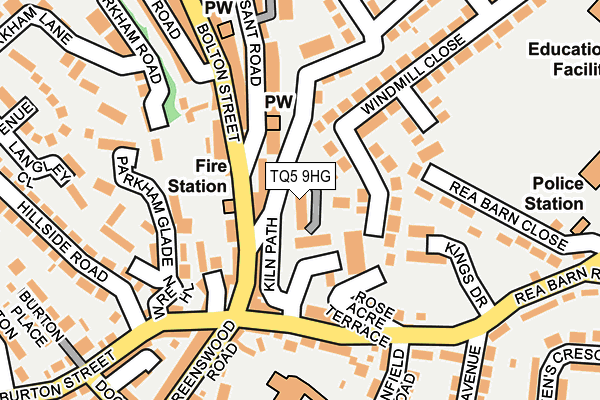 TQ5 9HG map - OS OpenMap – Local (Ordnance Survey)
