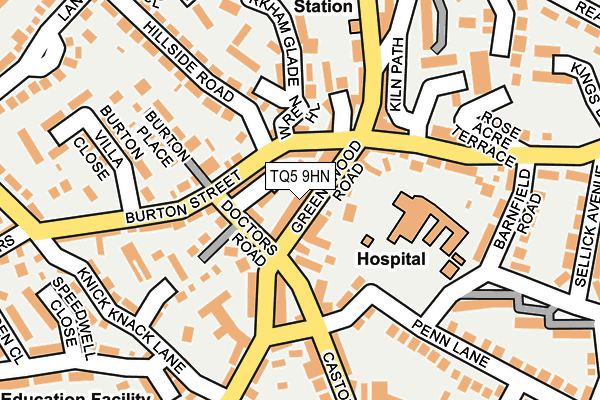 TQ5 9HN map - OS OpenMap – Local (Ordnance Survey)
