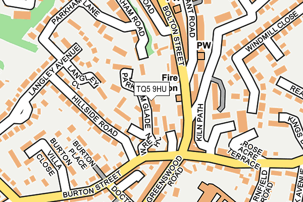 TQ5 9HU map - OS OpenMap – Local (Ordnance Survey)
