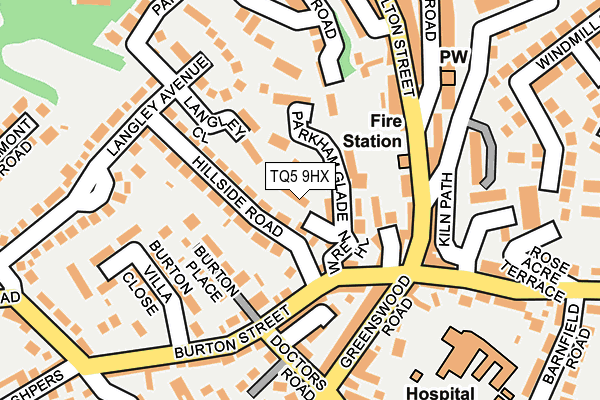 TQ5 9HX map - OS OpenMap – Local (Ordnance Survey)