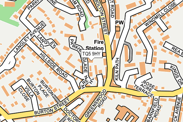 TQ5 9HY map - OS OpenMap – Local (Ordnance Survey)