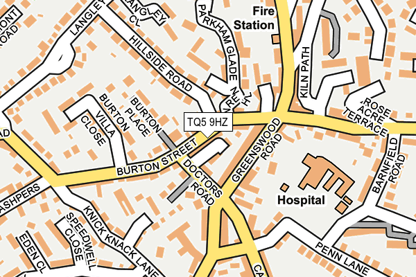 TQ5 9HZ map - OS OpenMap – Local (Ordnance Survey)
