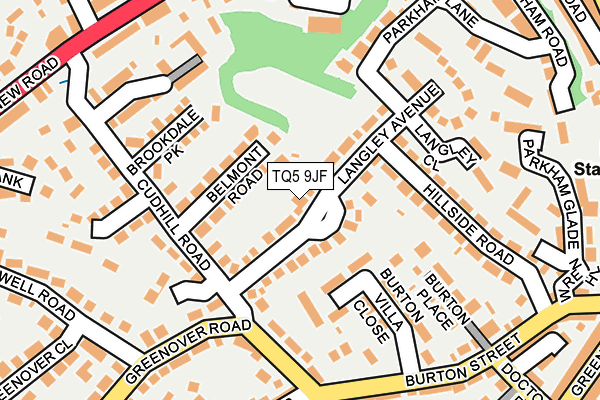 TQ5 9JF map - OS OpenMap – Local (Ordnance Survey)