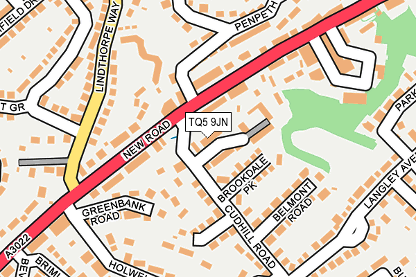 TQ5 9JN map - OS OpenMap – Local (Ordnance Survey)