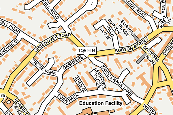 TQ5 9LN map - OS OpenMap – Local (Ordnance Survey)
