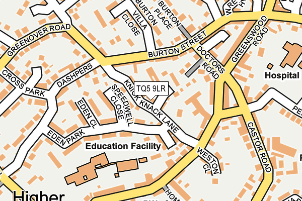 TQ5 9LR map - OS OpenMap – Local (Ordnance Survey)