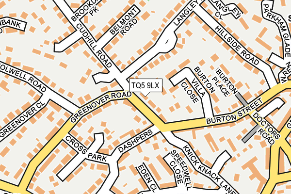 TQ5 9LX map - OS OpenMap – Local (Ordnance Survey)