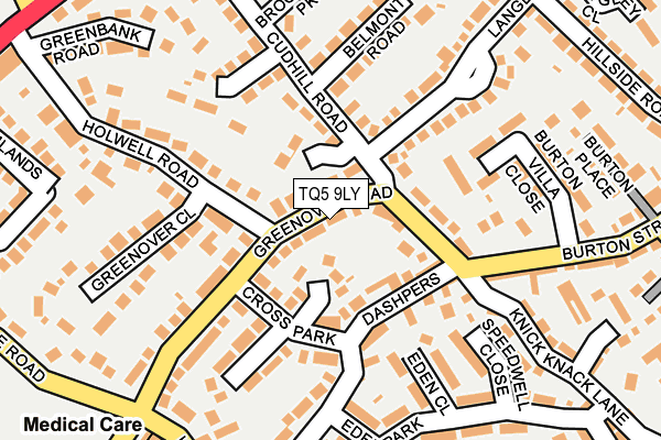 TQ5 9LY map - OS OpenMap – Local (Ordnance Survey)