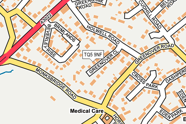 TQ5 9NF map - OS OpenMap – Local (Ordnance Survey)