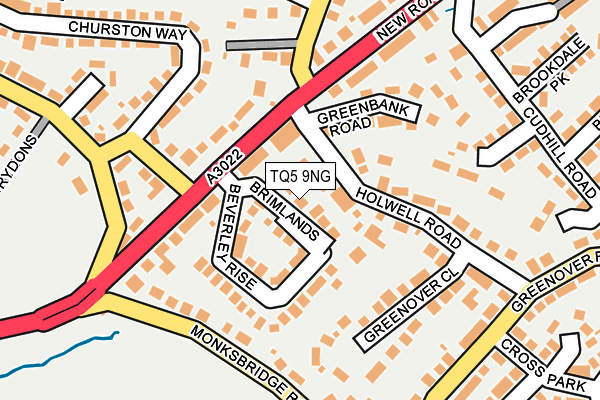 TQ5 9NG map - OS OpenMap – Local (Ordnance Survey)