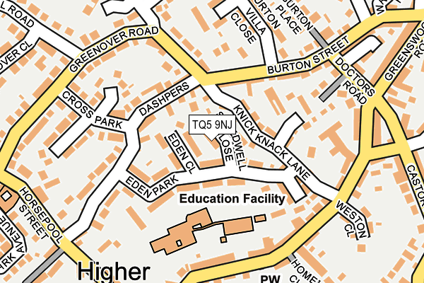 TQ5 9NJ map - OS OpenMap – Local (Ordnance Survey)