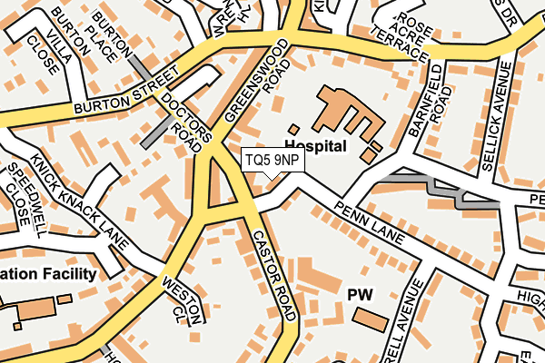 TQ5 9NP map - OS OpenMap – Local (Ordnance Survey)