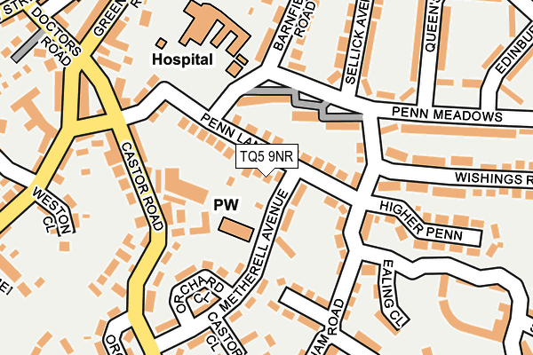 TQ5 9NR map - OS OpenMap – Local (Ordnance Survey)