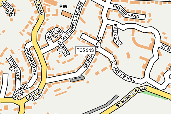 TQ5 9NS map - OS OpenMap – Local (Ordnance Survey)