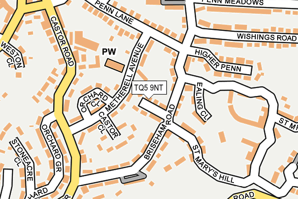 TQ5 9NT map - OS OpenMap – Local (Ordnance Survey)