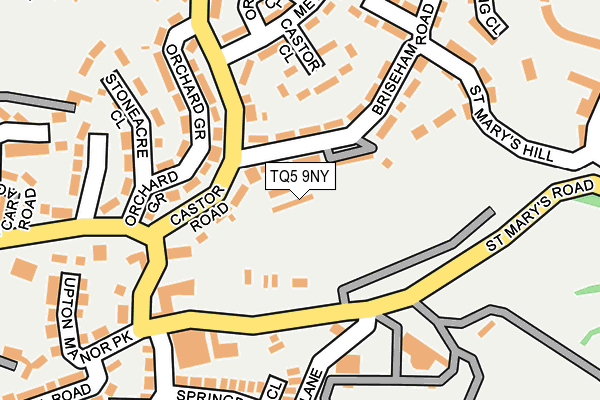 TQ5 9NY map - OS OpenMap – Local (Ordnance Survey)