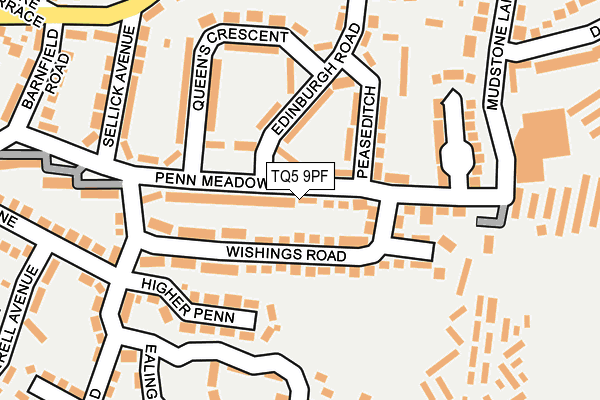 TQ5 9PF map - OS OpenMap – Local (Ordnance Survey)