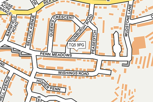 TQ5 9PG map - OS OpenMap – Local (Ordnance Survey)