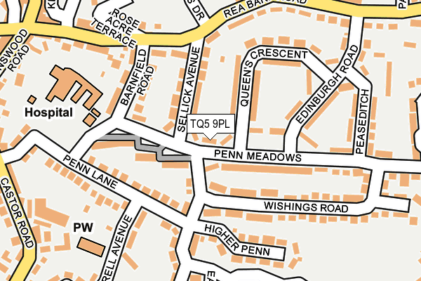 TQ5 9PL map - OS OpenMap – Local (Ordnance Survey)
