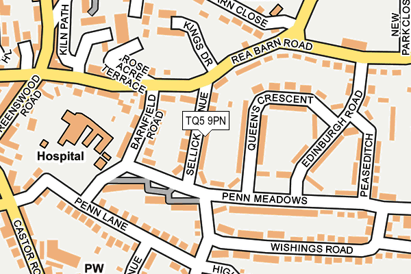 TQ5 9PN map - OS OpenMap – Local (Ordnance Survey)