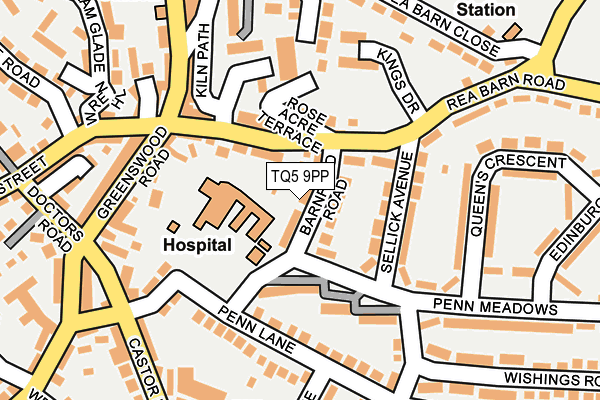 TQ5 9PP map - OS OpenMap – Local (Ordnance Survey)