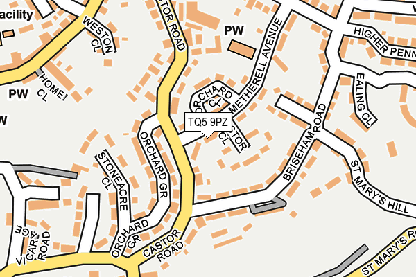 TQ5 9PZ map - OS OpenMap – Local (Ordnance Survey)