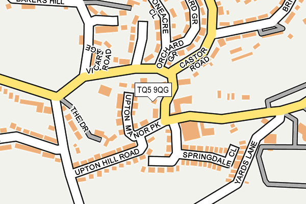TQ5 9QG map - OS OpenMap – Local (Ordnance Survey)