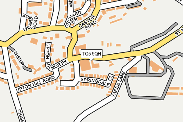 TQ5 9QH map - OS OpenMap – Local (Ordnance Survey)