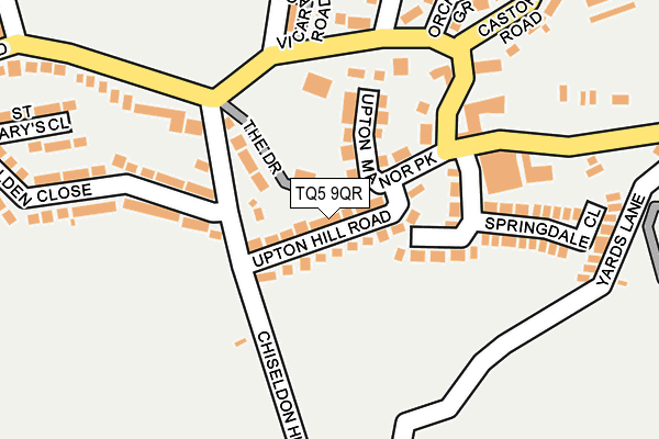 TQ5 9QR map - OS OpenMap – Local (Ordnance Survey)
