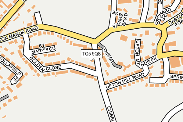 TQ5 9QS map - OS OpenMap – Local (Ordnance Survey)