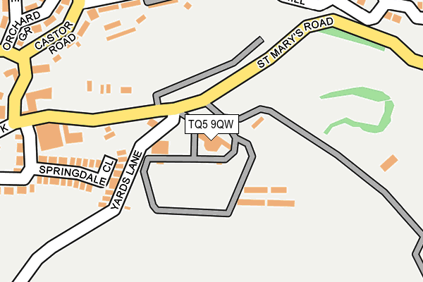 TQ5 9QW map - OS OpenMap – Local (Ordnance Survey)