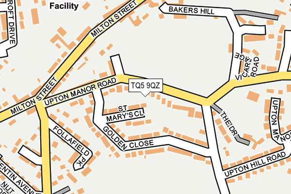 TQ5 9QZ map - OS OpenMap – Local (Ordnance Survey)