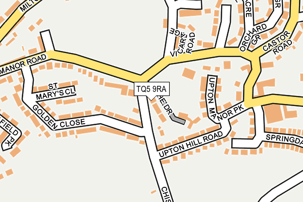TQ5 9RA map - OS OpenMap – Local (Ordnance Survey)