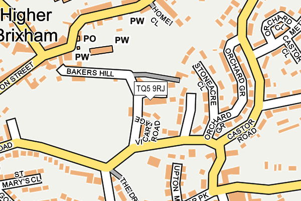 TQ5 9RJ map - OS OpenMap – Local (Ordnance Survey)