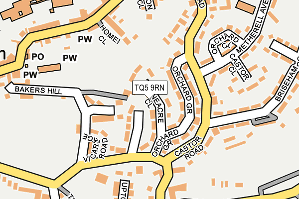 TQ5 9RN map - OS OpenMap – Local (Ordnance Survey)