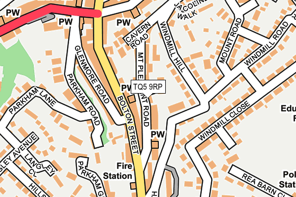 TQ5 9RP map - OS OpenMap – Local (Ordnance Survey)