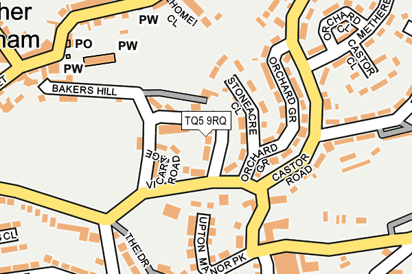 TQ5 9RQ map - OS OpenMap – Local (Ordnance Survey)